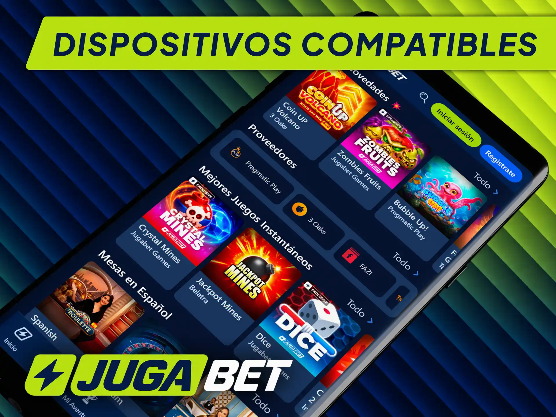 Revisa los dispositivos Android compatibles con la app de Jugabet para jugar sin problemas.