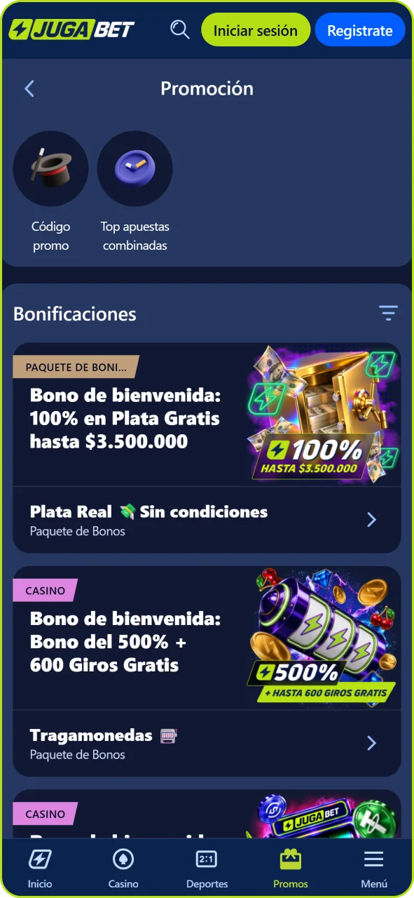 Reclamá tu bono de bienvenida en Jugabet para comenzar a jugar.