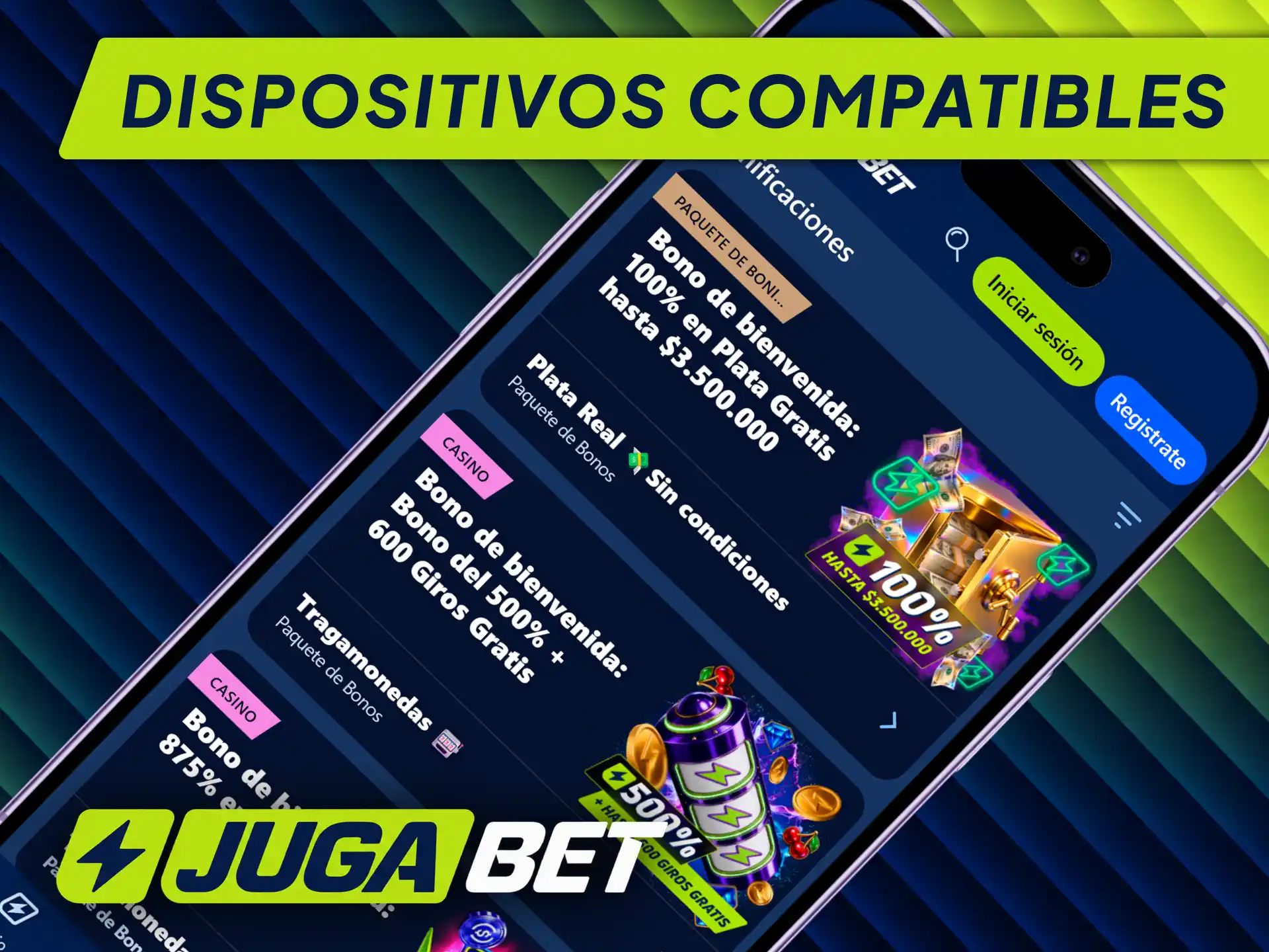 Consulta los dispositivos iOS compatibles con la app de Jugabet para instalarla en iPhone.
