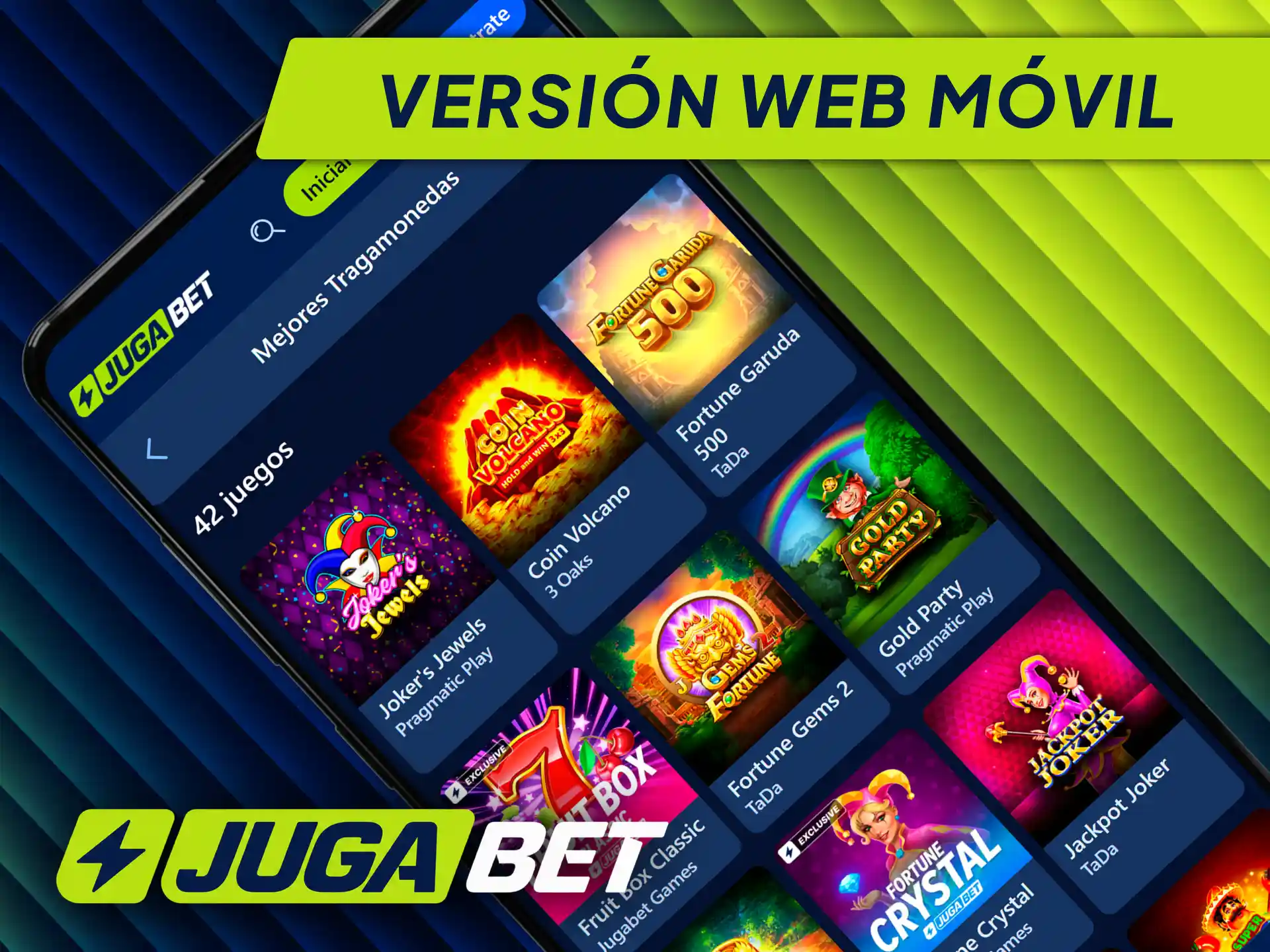 Accede a la versión web móvil de Jugabet para apostar desde cualquier navegador.