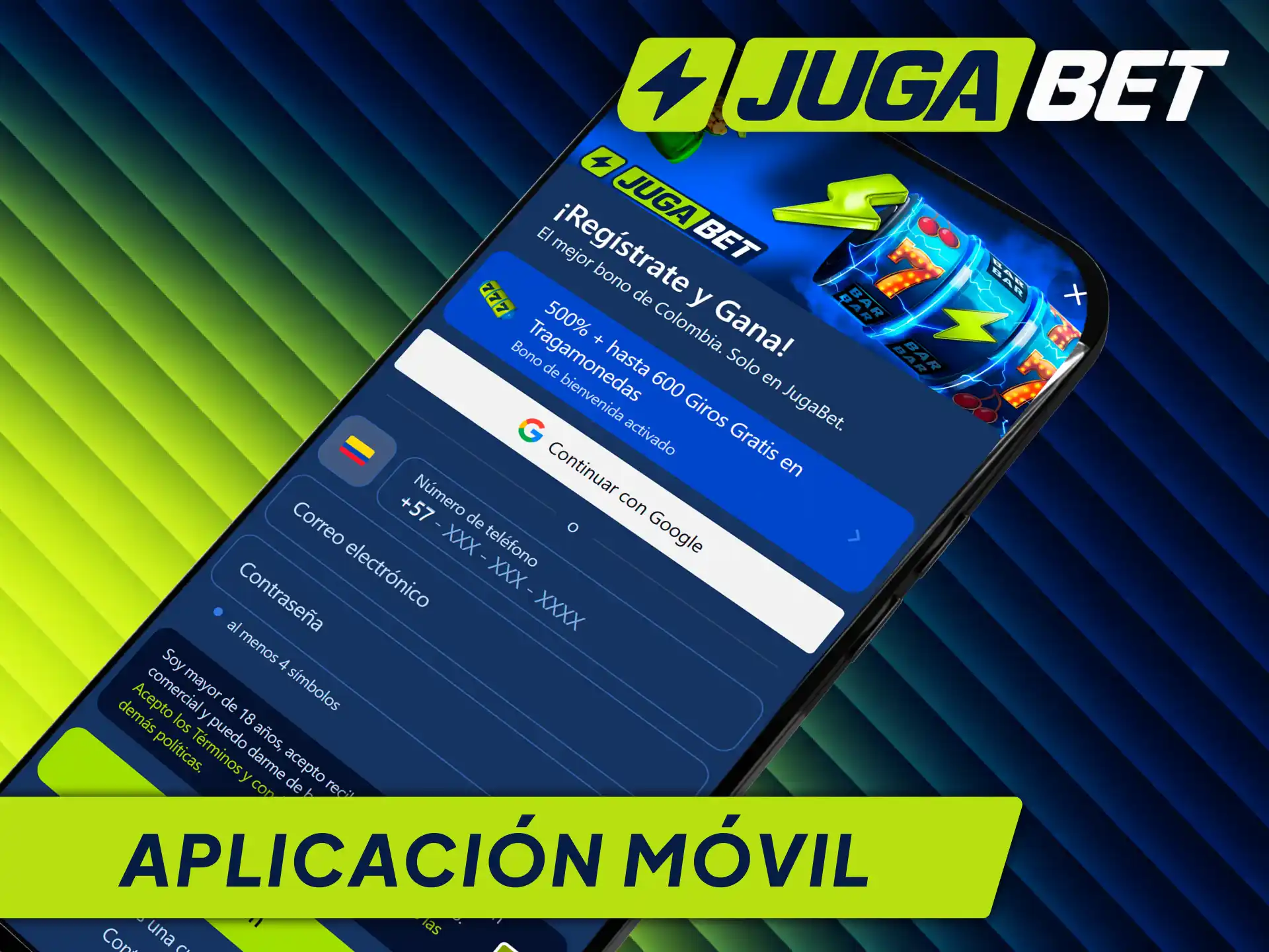 Accede a tu cuenta en la app de Jugabet y gestiona tus apuestas en Colombia.